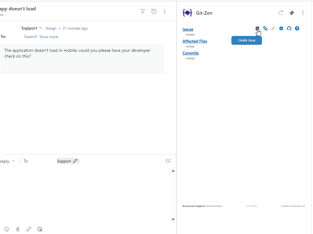 GitHub by Git-Zen primary marketing image — IT and HR app on the Zendesk Marketplace